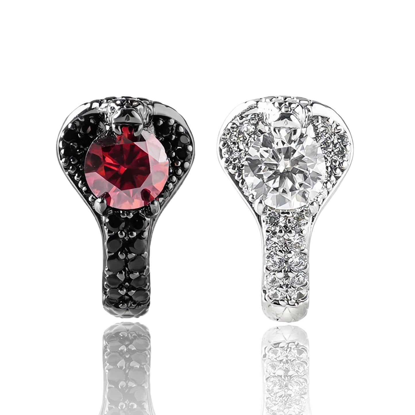 [LUMI15] Real Synthetic Moissanite King Cobra Earring