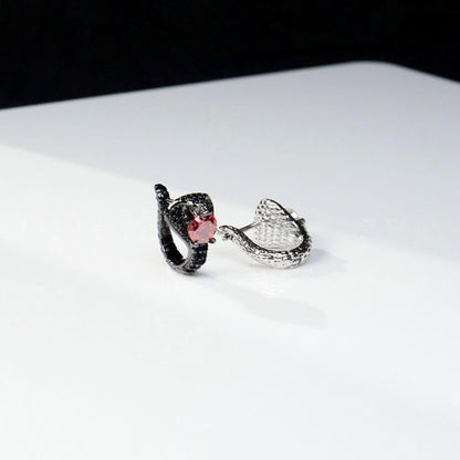 [LUMI15] Real Synthetic Moissanite King Cobra Earring