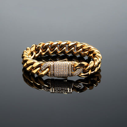 [LUMI53] Bracelet à maillons cubains pour homme, bijou hip-hop unisexe pour homme et femme, idéal pour les fêtes, de 18 à 71 cm 