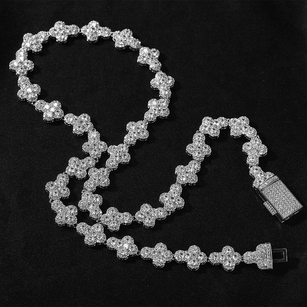 [LUMI70] Cuban Iced Out Link Chain for Men 14mm, Hip Hop Bracelet ...