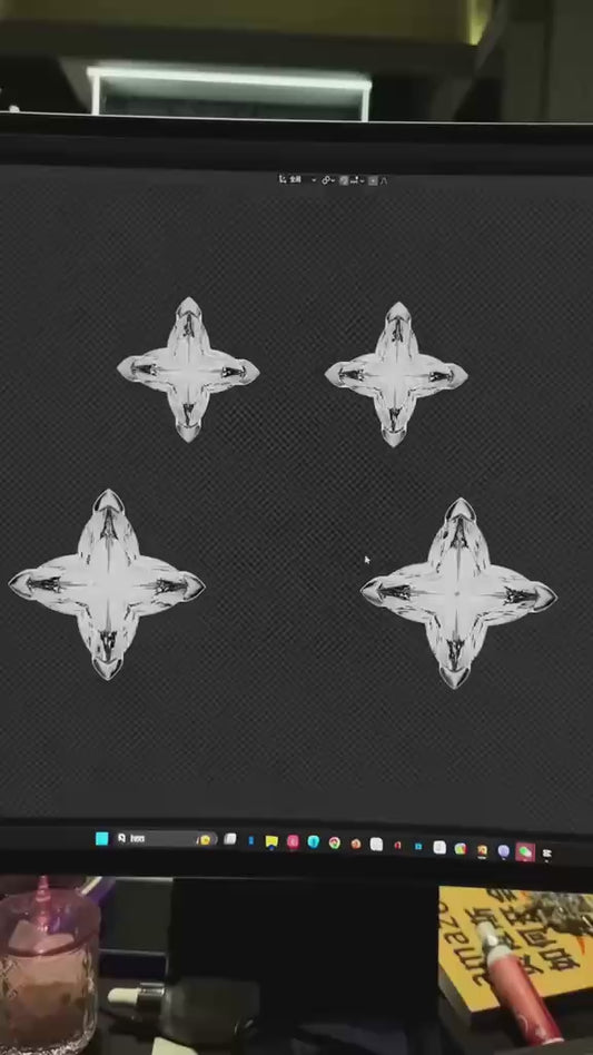 [LUMI26] S925 Sterling Silver Polaris Stud Earrings, Jewelry for Men Women, Men's Earring